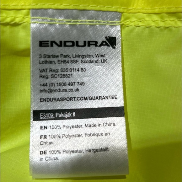 💫Endura Pakajak men’s Cycling Hi-Viz-Yellow Jersey - Picture 5 of 7